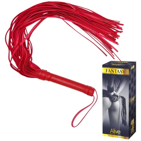 Pejcz typu dyscyplina, długi, skóra syntetyczna, Alive