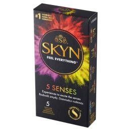 Prezerwatywy bez lateksu, SKYN 5 Senses, pudelko 5 szt