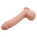 Dildo na przyssawce, Johnson 9.2, z dużą główką, TPE, bez wibracji