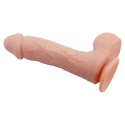 Dildo na przyssawce, Johnson 9.2, z dużą główką, TPE, bez wibracji