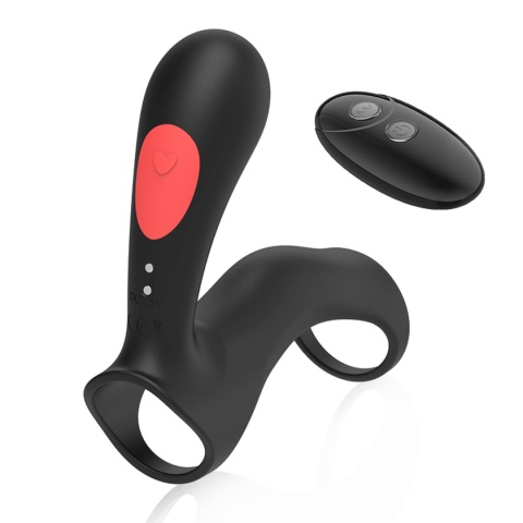 Stamen-masażer dla par, do użytku podczas stosunku, pierścienie na penisa, pilot bezprzewodowy, silikon, USB