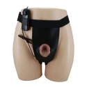 Strap-on, proteza penisa, pełny penis na uprzęży, Harness Briefs Draven, do zakładania przez mężczyznę, wibracje,