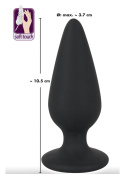 Korek analny na podstawce, rozmiar L, 135 g, (zatyczka analna, plug) Black Velvet, silikon, rozmiar L