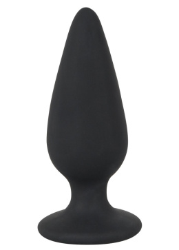 Korek analny na podstawce, rozmiar M, (zatyczka analna, plug) Black Velvet, silikon, rozmiar M