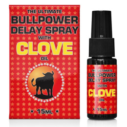 Bull Power Delay Spray z olejkiem goździkowym, preparat na opóźnienie wytrysku, wydłużajacy stosunek, atomizer 15 ml