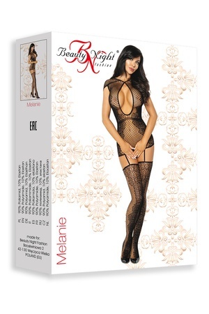 Bodystocking z elastycznej siatki typu kabaretka, Melanie