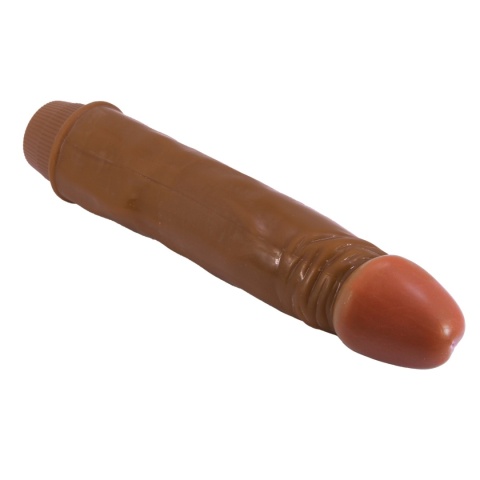 Dildo z wibracjami (wibrator realistyczny) Barbara 8,3", baterie, TPR