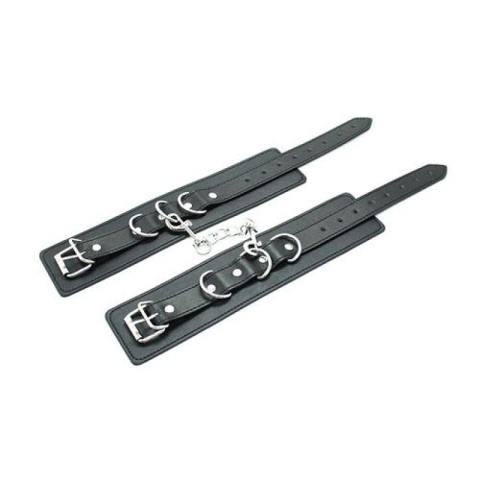 Kajdanki ze skóry syntetycznej, zapinane na klamry metalowe, T4L