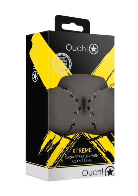 Klamerki , zaciski (klamerki) na wargi sromowe z paskami do rozwierania