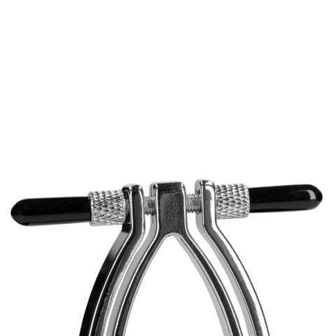 Klamra BDSM do zakładania na wargi sromowe, mocowana śrubami