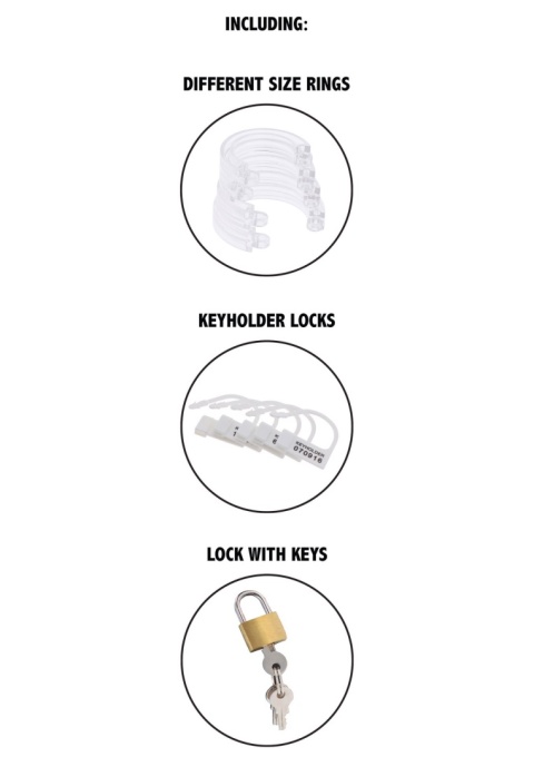 Klatka na penisa, męski pas cnoty, Chastity Penis Cage,akryl