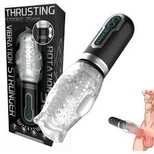 Masturbator Thrusting, posuwisto-zwrotny, masażer penisa z wibracjami, Thrusting Cup
