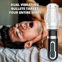 Masturbator Thrusting, posuwisto-zwrotny, masażer penisa z wibracjami, Thrusting Cup