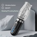 Masturbator Thrusting, posuwisto-zwrotny, masażer penisa z wibracjami, Thrusting Cup