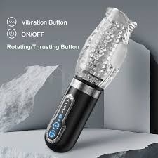 Masturbator Thrusting, posuwisto-zwrotny, masażer penisa z wibracjami, Thrusting Cup