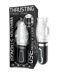 Masturbator Thrusting, posuwisto-zwrotny, masażer penisa z wibracjami, Thrusting Cup