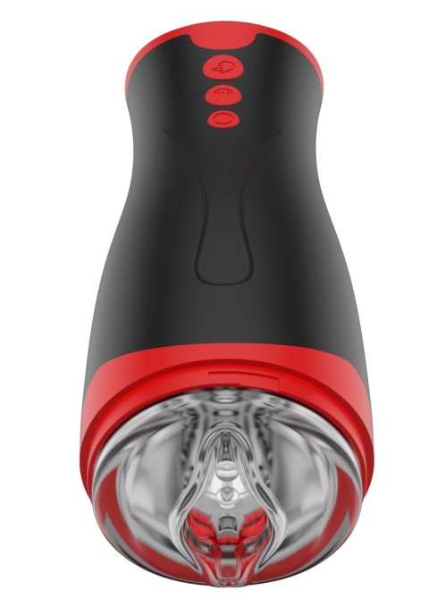 Masturbator ssący i wibrujący, Deep Squeeze Masturbator, premium