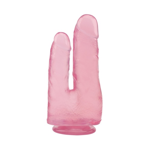 Podwójne, okazałe dildo na przyssawce, High Rubber 7.9, bez wibracji,PVC