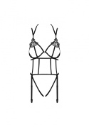 Body - uprząż -bodystocking: komplet bielizny erotycznej z pasków, Clara, LivcoCorsetti
