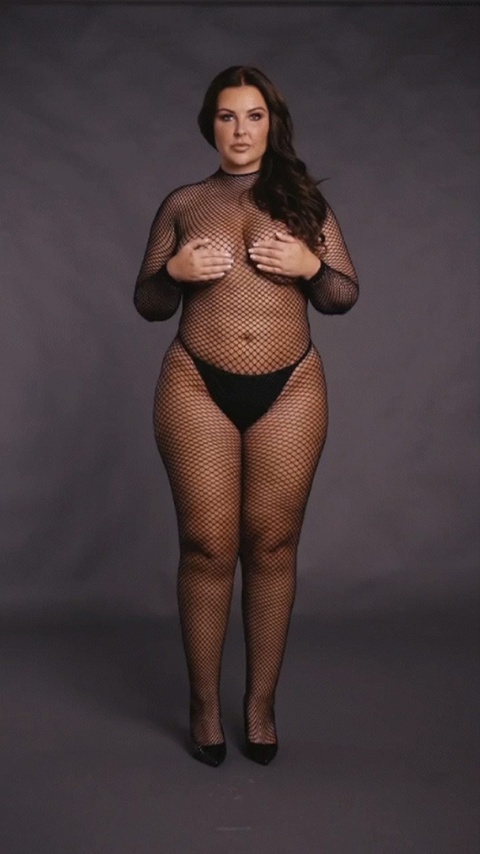Bodystocking Le Desir Queen Size, czarne, siatka o małych oczkach