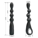 Dildo analne Federer, o zmiennej średnicy, z wibracjami, (bardzo cichy wibrator analny),,silikon, USB