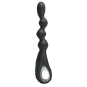 Dildo analne Federer, o zmiennej średnicy, z wibracjami, (bardzo cichy wibrator analny),,silikon, USB