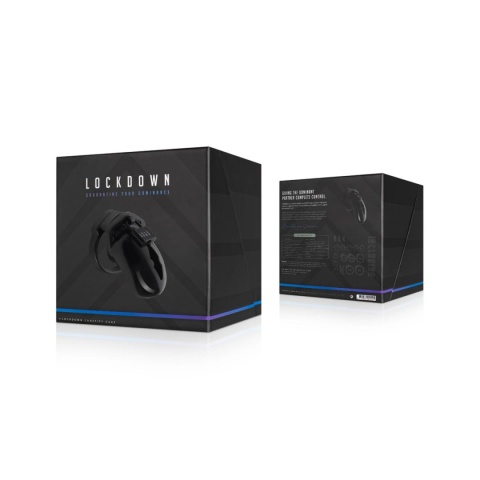 Klatka na penisa, sztywny, męski pas cnoty, rozmiar od fi=4,5 cm do fi=6,5 cm, ABS