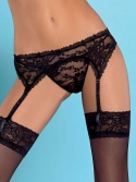 Komplet bielizny, 2 części: pas do pończoch i stringi, Catia, Obsessive