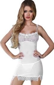 Koszulka z delikatnej, miękkiej siateczki i stringi, Wahida, Livco Corsetti