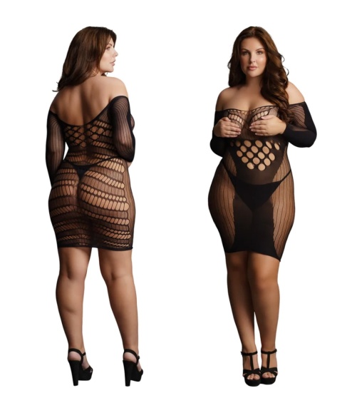 Koszulka/sukienka Le Desir, długi rękaw, rozmiar XL-4XL