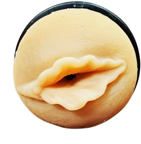 Masturbator bez wibracji, Soft, karmelowa wagina, płynny silikon,, duża puszka