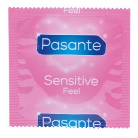 Prezerwatywy lateksowe Pasante Feel Sensitive - bardzo cienkie, pudełko 12 szt