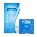 Prezerwatywy lateksowe Pasante Passion, żebrowane, 12 szt