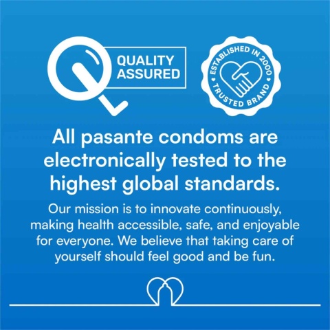 Prezerwatywy lateksowe Pasante Passion, żebrowane, 12 szt