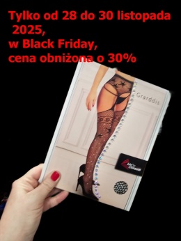 Rajstopy strip panty (pończochy połączone z paskiem) Grardis, z błyszczącymi dżetami, LivcoCorsetti