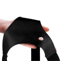 Strap-on Yvette, bez wibracji, wersja zakładana przez kobietę, dildo pełne w środku, z jądrami, materiał TPR