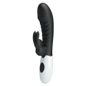 Wibrator Naughty Bunny, stymulacja łechtaczki, silikon, ABS, 30 trybów wibracji