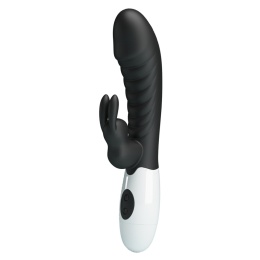 Wibrator Naughty Bunny, stymulacja łechtaczki, silikon, ABS, 30 trybów wibracji