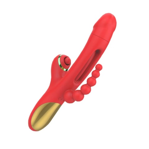 Wibrator wielofunkcyjny, 3 punkty jednoczesnej stymulacji, Luxe 9, silikon, USB