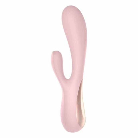 Wibrator ze stymulacją łechtaczki, w kształcie królika, sterowany smartfonem (na aplikację), Mono Flex Satisfyer