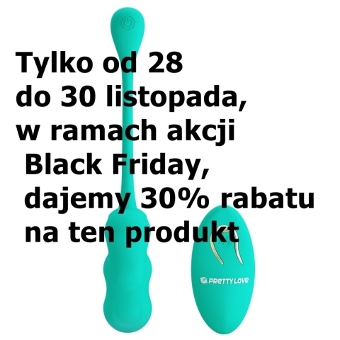 Wibrujące jajko Pretty Love Leshy z bezprzewodowym pilotem silikonowe
