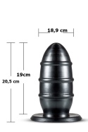 Dildo JET, analne, gigant na przyssawce, PVC, bez wibracji