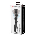 Dildo analne Federer, o zmiennej średnicy, z wibracjami, (bardzo cichy wibrator analny),,silikon, USB