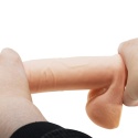 Dildo na przyssawce, Creel, bez wibracji, ruchoma skóra, TPR, Sliding Skin Bendable 8.1