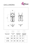 Gorset miękki i stringi, komplet bielizny Giellandra, LivCoCorsetti