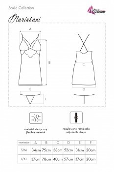 Komplet bielizny, 4 części: koszulka, peniuar i 2 paty stringów, Pink, LivcoCorsetti