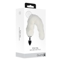 Korek analny (zatyczka analna, plug) z ogonem, rozmiar M, aluminium