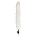Korek analny (zatyczka analna, plug) z ogonem, rozmiar M, aluminium