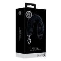 Korek analny (zatyczka analna, plug) z ogonem, rozmiar M, aluminium