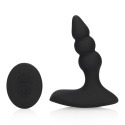 Masażer prostaty/stymulator punktu G, korek analny z wibracjami i pilotem, uniwersalna zabawka Loveline, silikon, USB.-